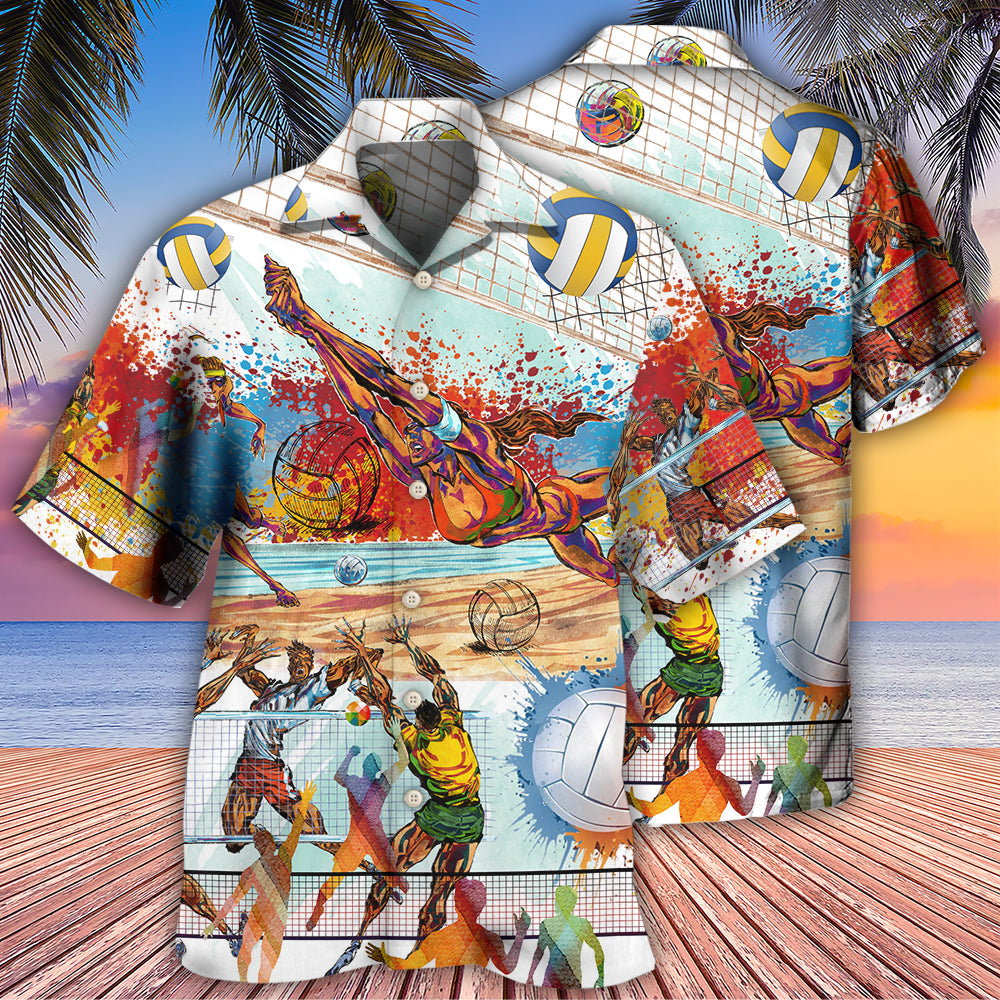 Volleyball Is My Therapy Mix Color - Hawaiian Shirt - Reefox