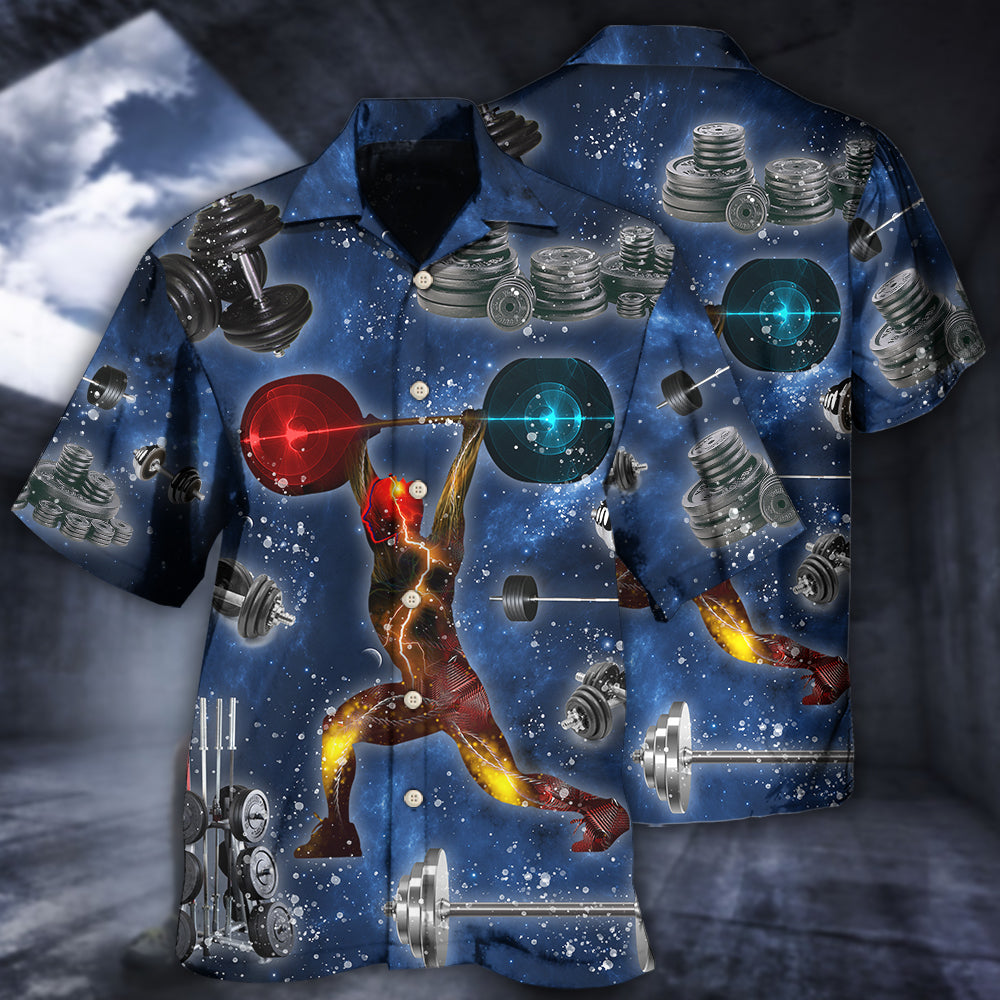 Weightlifting Power Galaxy - Hawaiian Shirt - Reefox