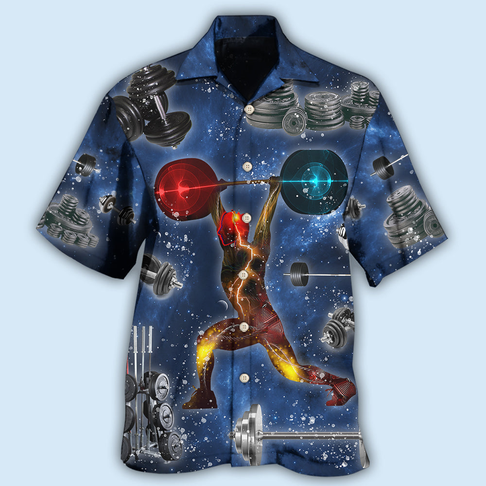 Weightlifting Power Galaxy - Hawaiian Shirt - Reefox