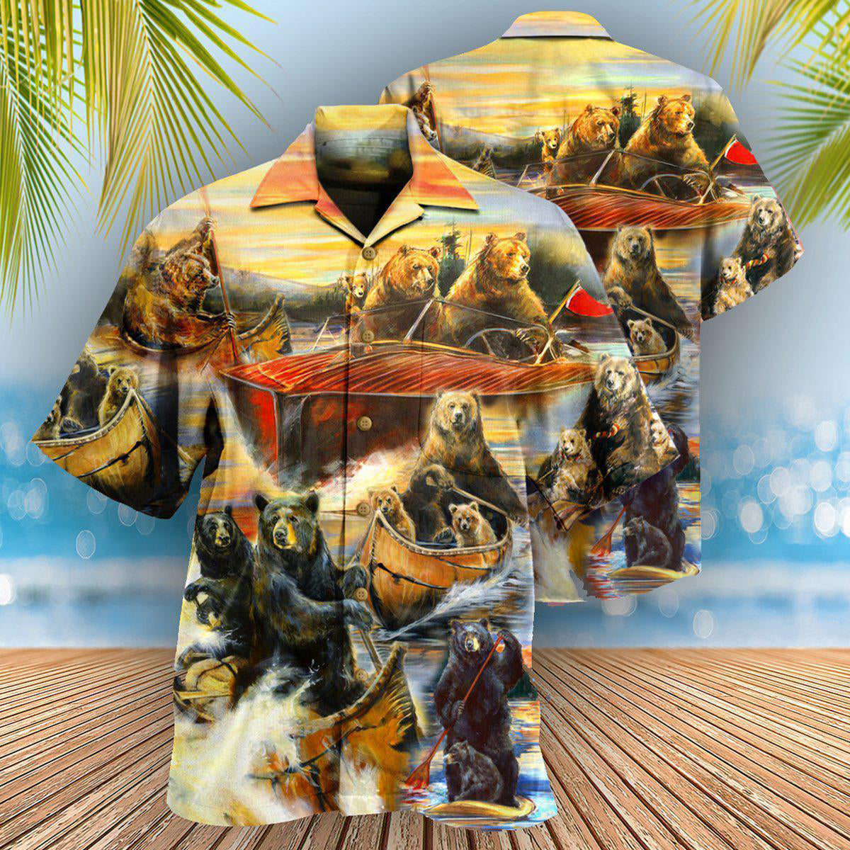 Bear Whatever Floats Your Boats And Win - Hawaiian Shirt - Reefox