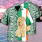 Wheaten Terrier Dog Tropical Leaf Style - Hawaiian Shirt - Reefox