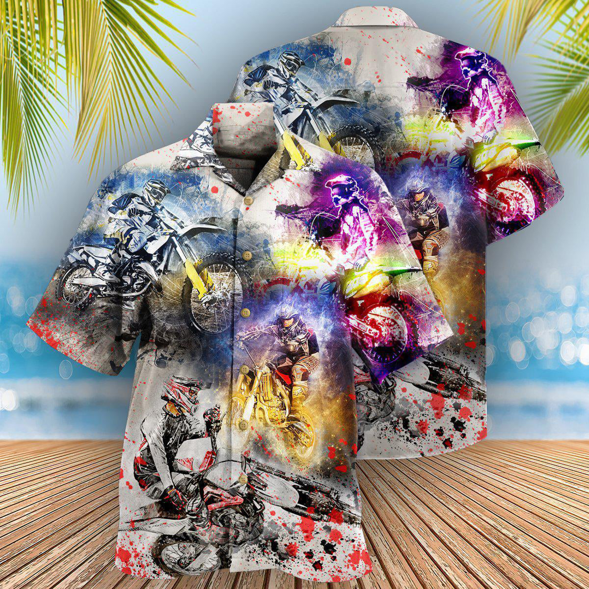 Motorcycle Where The Road Ends The Fun Begins Mix Color - Hawaiian Shirt - Reefox