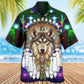 Native Wolf And Merry Christmas Cool - Hawaiian Shirt - Reefox