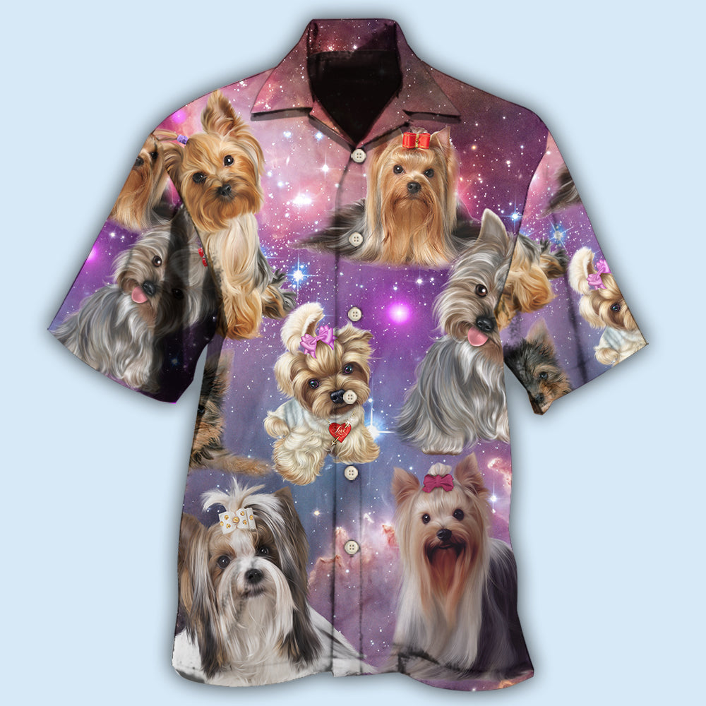 Yorkshire Terrier Mysterious Galaxy - Hawaiian Shirt - Reefox