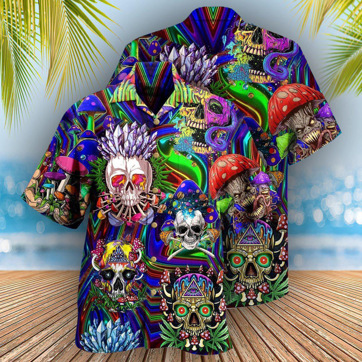Skull You're Weird And I Like - Hawaiian Shirt - Reefox