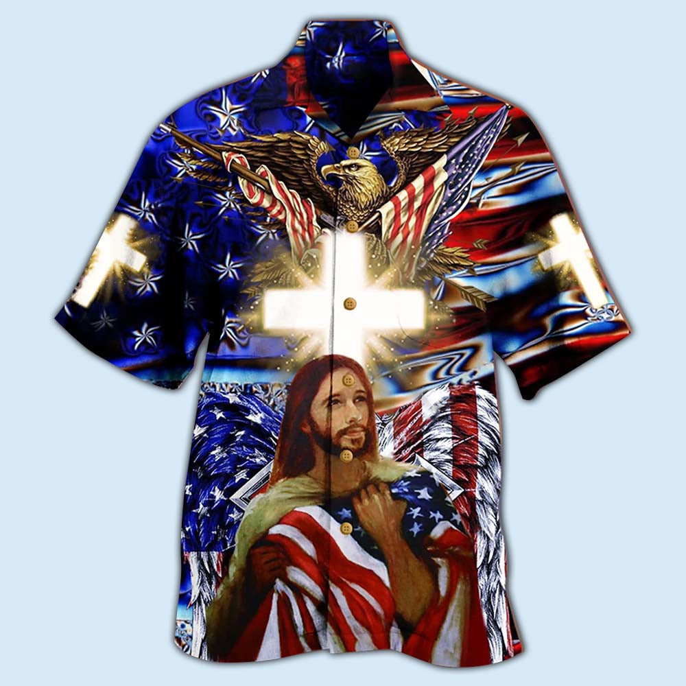 America Jesus Bless - Hawaiian Shirt - Reefox