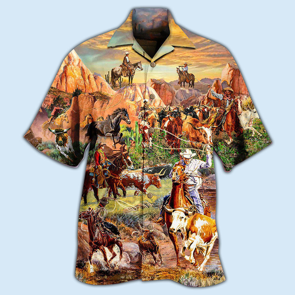 Cowboy Freedom Life Style Moutain - Hawaiian Shirt - Reefox