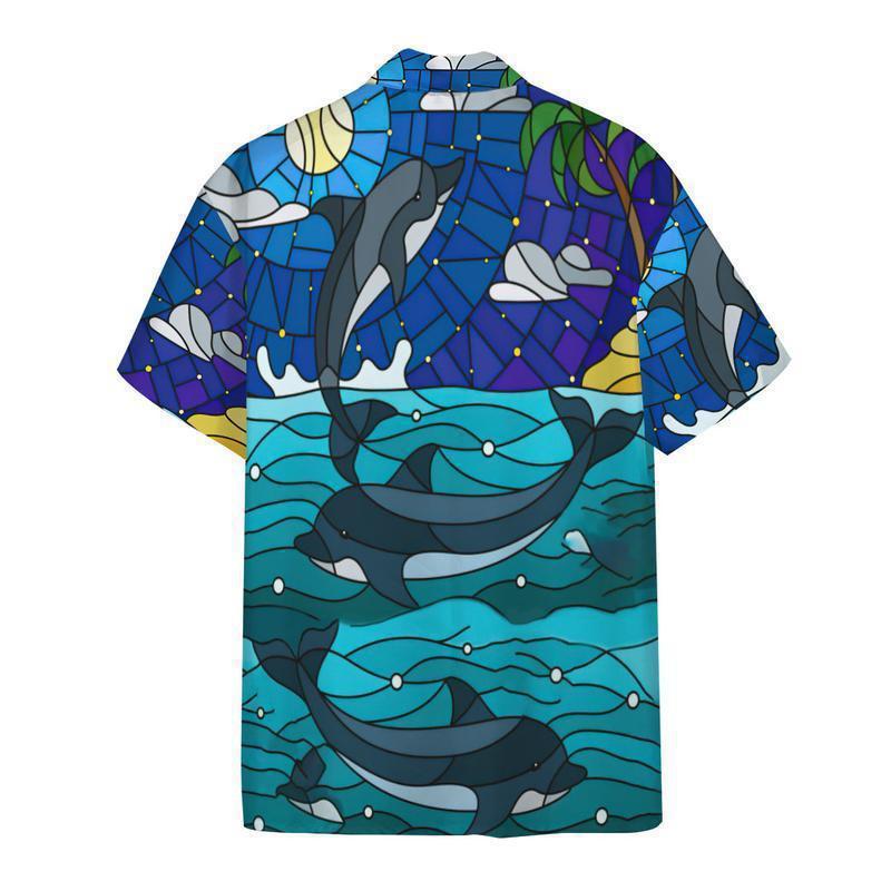 Dolphin Ocean Biology Into The Sea - Hawaiian Shirt - Reefox