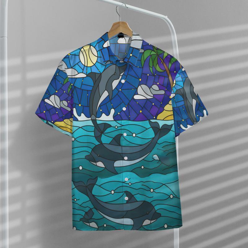 Dolphin Ocean Biology Into The Sea - Hawaiian Shirt - Reefox