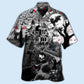 Halloween Black Cat Flying Horror Night Halloween - Hawaiian Shirt - Reefox