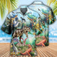 Dinosaur World Summer Sky Cool - Hawaiian Shirt - Reefox