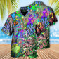 Hippie Funny Octopus Love Music Colorful Ocean - Hawaiian Shirt - Reefox