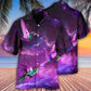 Hummingbird Love Sky In Purple - Hawaiian Shirt - Reefox