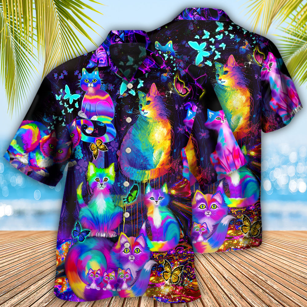 Cat Run The World - Hawaiian Shirt - Reefox