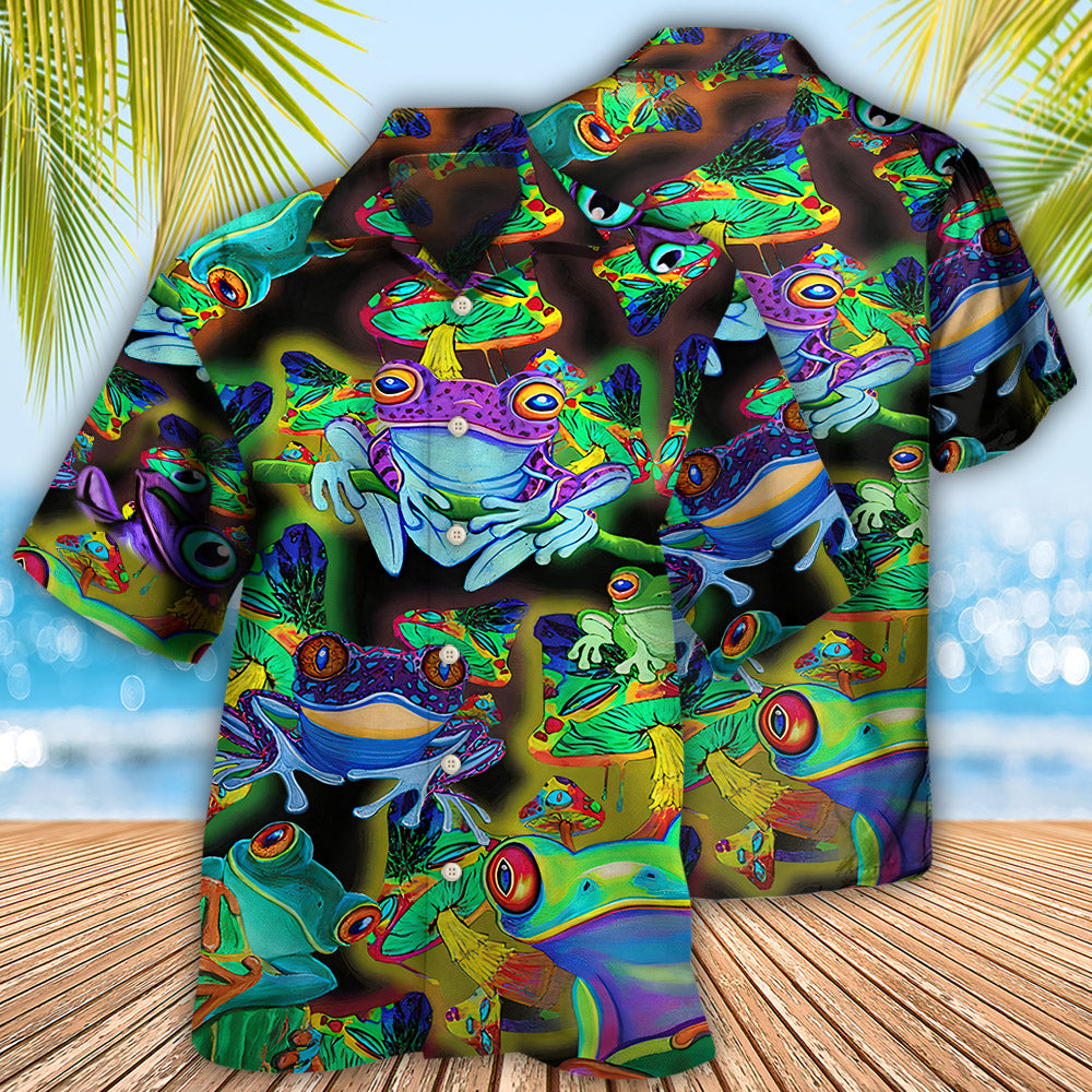 Frog Lover Stunning Neon - Hawaiian Shirt - Reefox