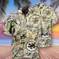 Clock One Speed One Gear Clock With Vintage Style - Hawaiian Shirt - Reefox