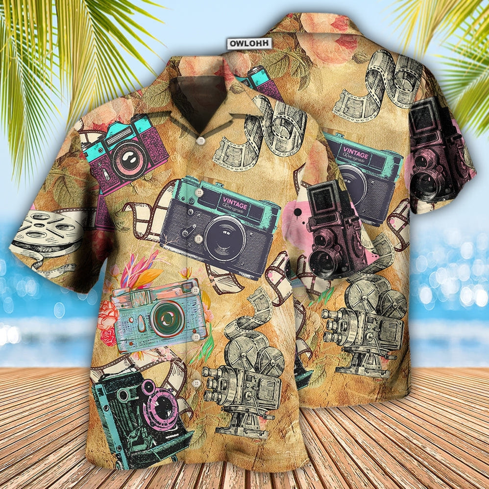 Camera Look At Old Cameras - Hawaiian Shirt - Reefox