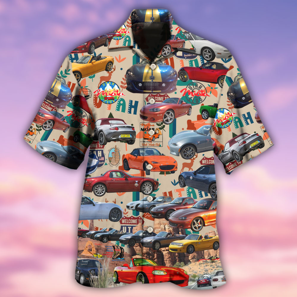 Car Summer Tropical Island Lover Color - Hawaiian Shirt - Reefox