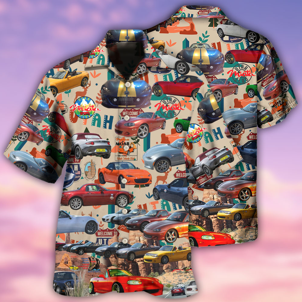 Car Summer Tropical Island Lover Color - Hawaiian Shirt - Reefox