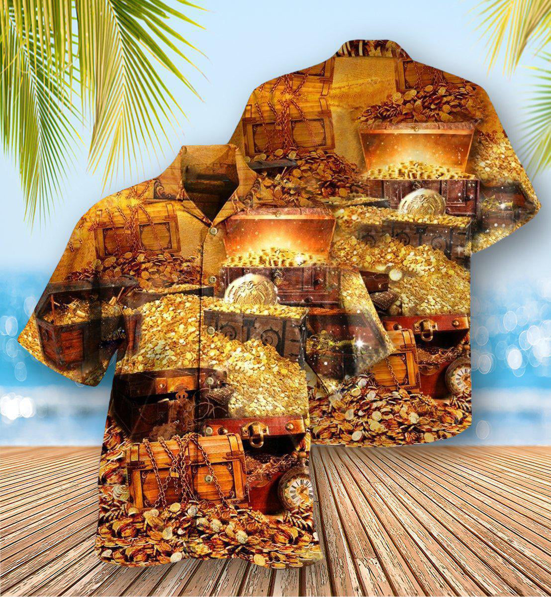 Gold Not All Treasure Is Gold Luxury - Hawaiian Shirt - Reefox