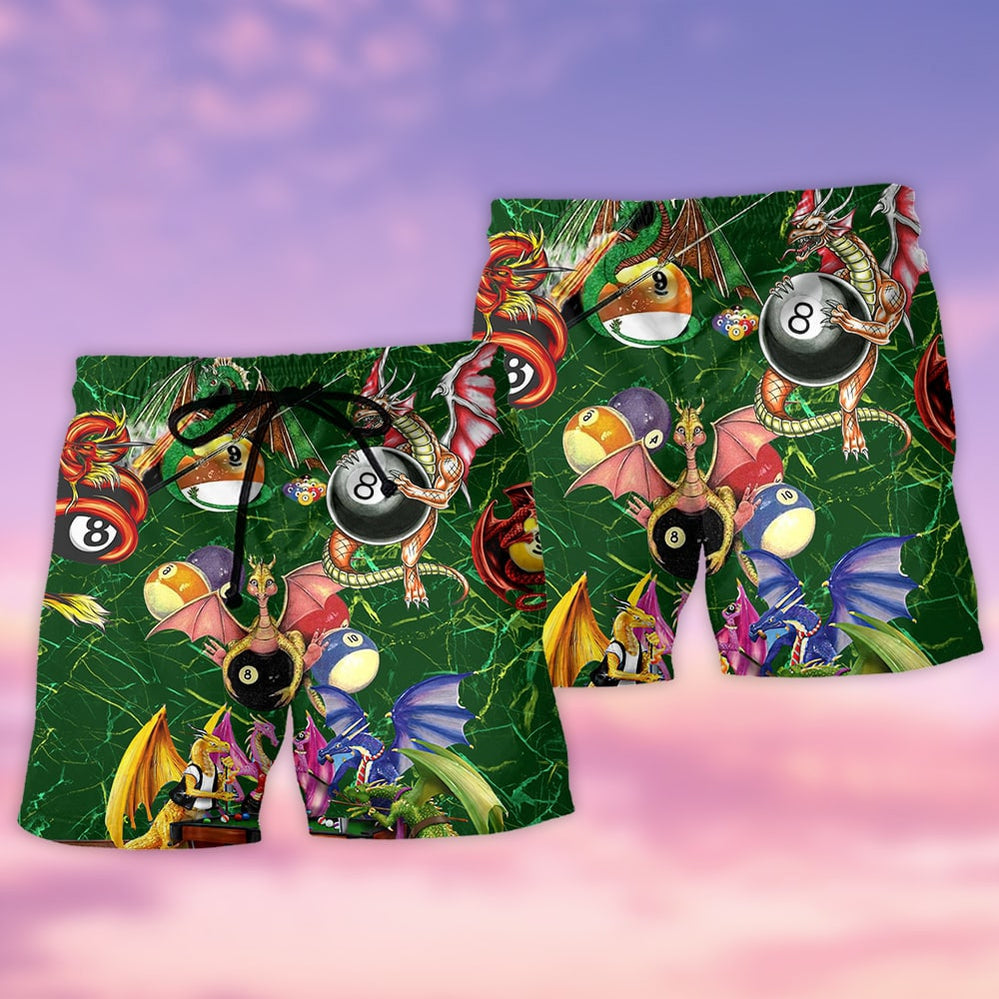 Dragon Billiard Love Life Green - Beach Short Reefox - Owls Matrix LTD