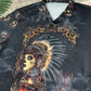 Native Girl Skull Style Dark - Hawaiian Shirt - Reefox