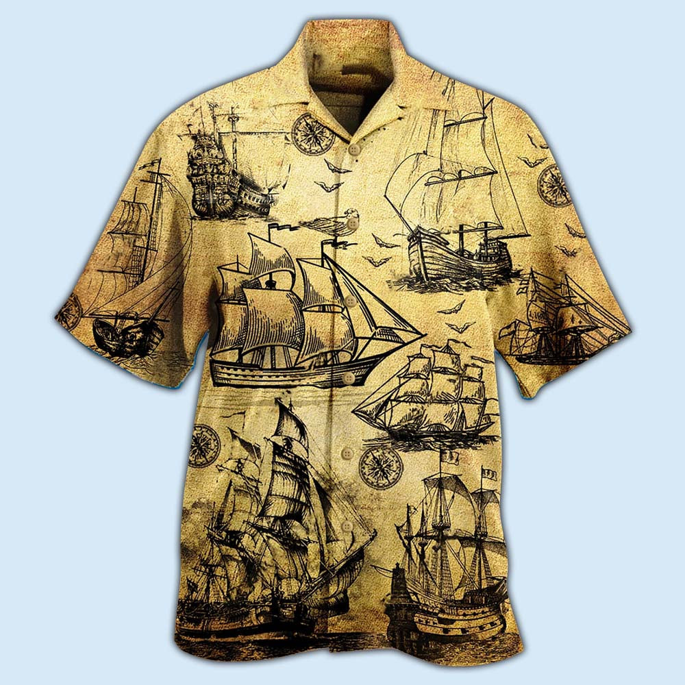 Sailing I Plan To Go Sailing Vintage Sail - Hawaiian Shirt - Reefox